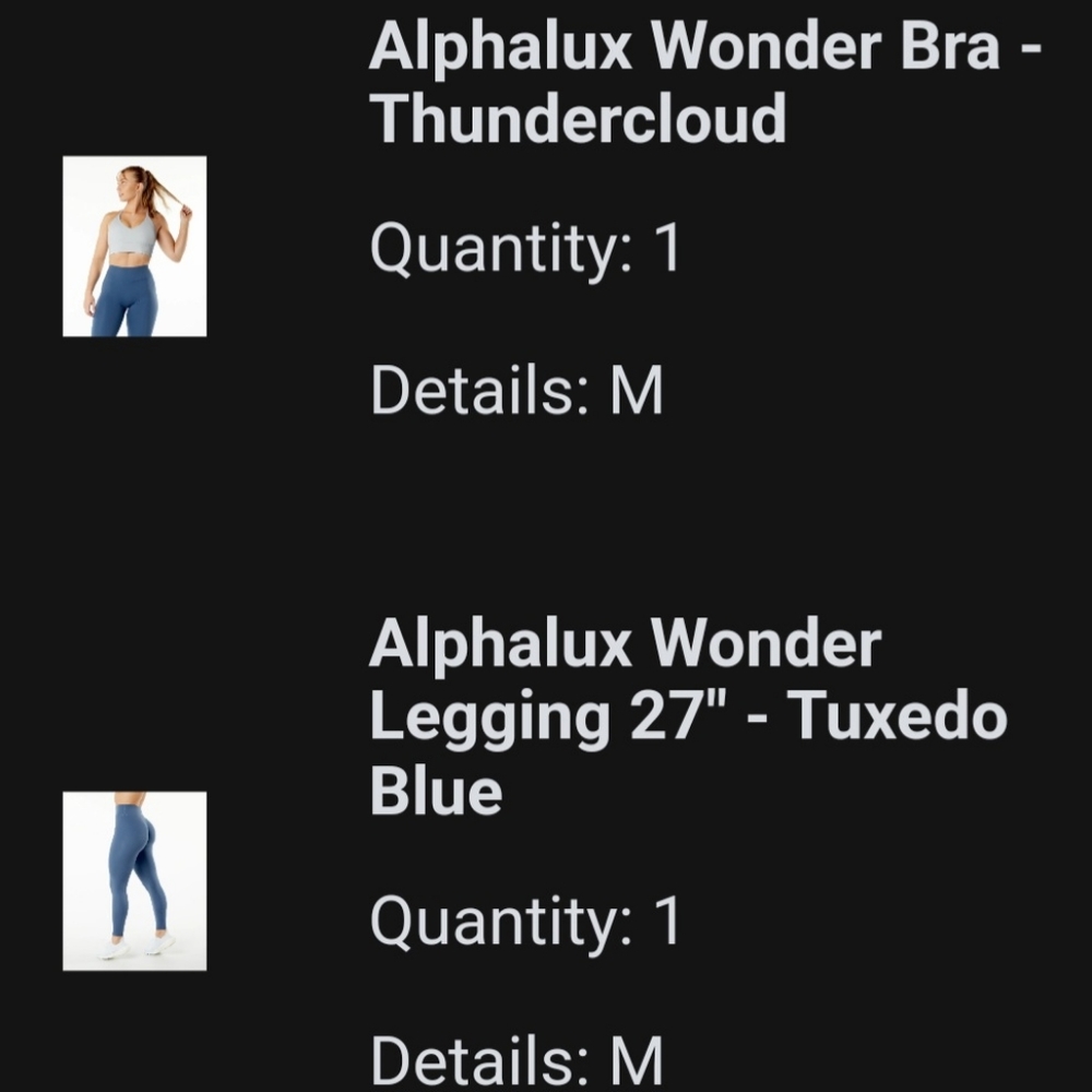 Alphalete Athletics set - Alphalux Wonder